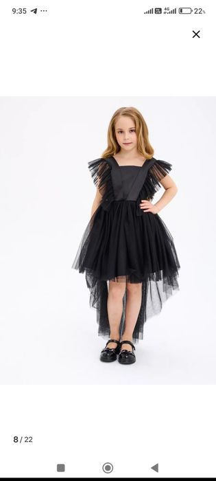 Чёрное платье для девочки