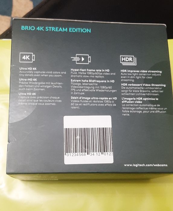 Веб камера Brio 4K STREAM EDITION