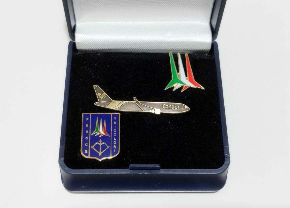 3 insigne de aviatie, Italia, Franta, copii