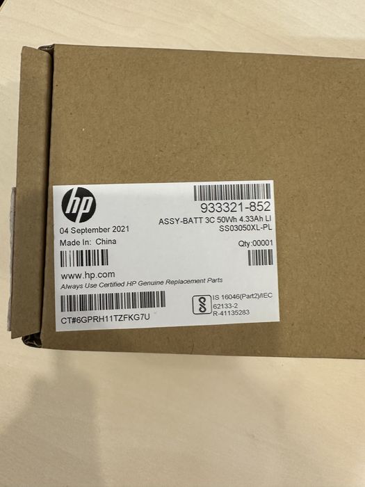 Аккумулятор HP SS03XL оригинал, новый