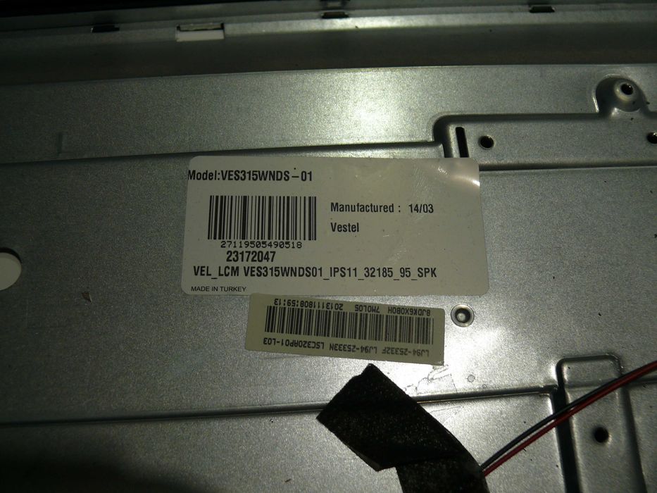 PIESE TV LED SKANTIC - VESTEL Model VES 315WNDS01 display spart