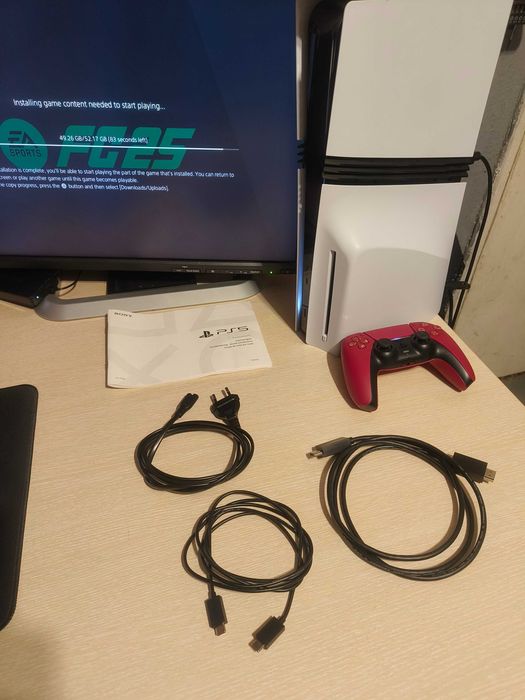 С ГАРАНЦИЯ 1Г Sony PlayStation 5 PRO PS5 с 2TB SSD диск Профилактиран White Бял Плейстейшън 5 Про PS5 Конзола Игра ПС5 Плейстейшан без дрифтове