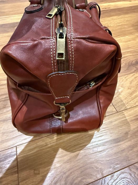 мъжка кожена пътна чанта