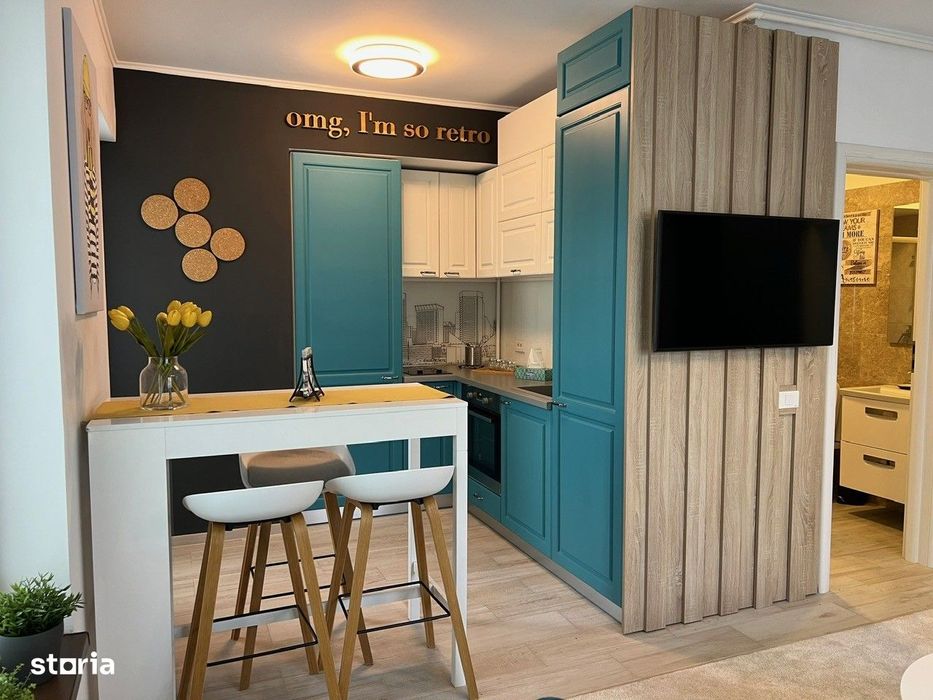 Bazilescu, apartament 2 camere, design arhitect, 2 minute de metrou.