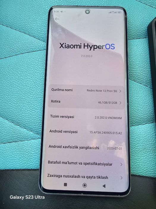 REDMI NOTE 13 PIRO +5G karobka bor 12 512GB