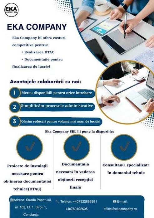 Autorizari de proiecte - Proiect DTAC pe specialitatea instalatiilor