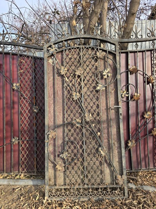 Ворота бу с калиткой