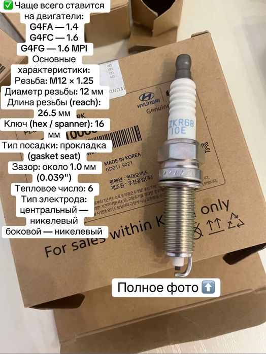 Свечи для зажигания автомобилей