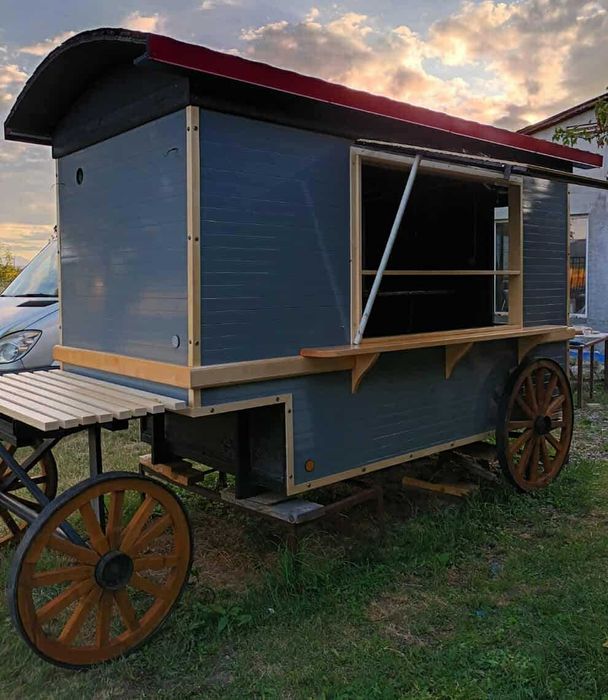 Vand car vienez - Caruta fast-food, Rulotă comercială, Rulotă street food, Food Truck, Chiosc
