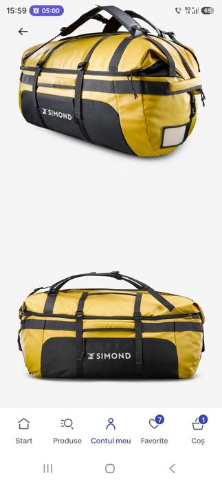 Geanta  drumetii trekking - duffle bag 80-120 litri