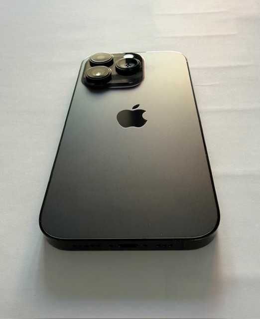 iPhone 14Pro, 256GB, Space Black, 100% baterie, neblocat - husa kevlar, 2 x folii protectie ecran sticla- impecabil