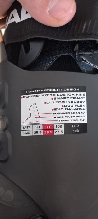 Clăpari schi/ski de tura HEAD marine 42,5, flex 130.