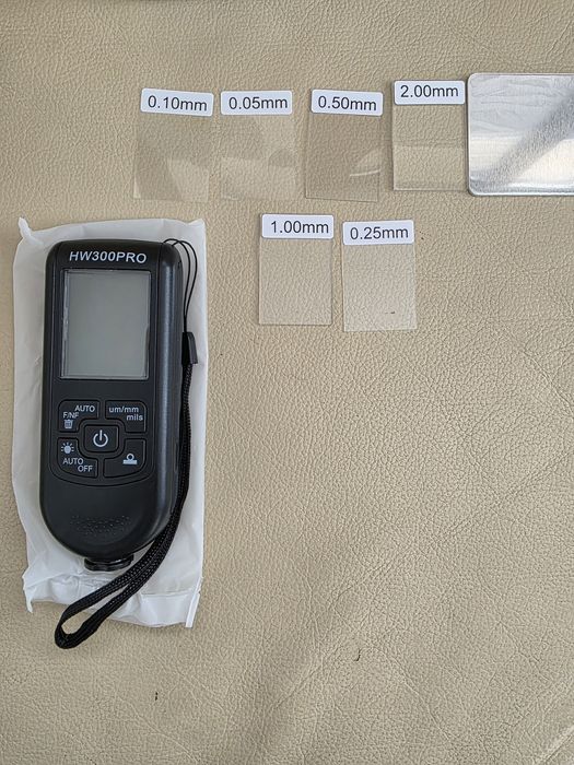 Tester grosime vopsea DLED, ecran LCD, 0~2000um, negru, 120x45x20mm