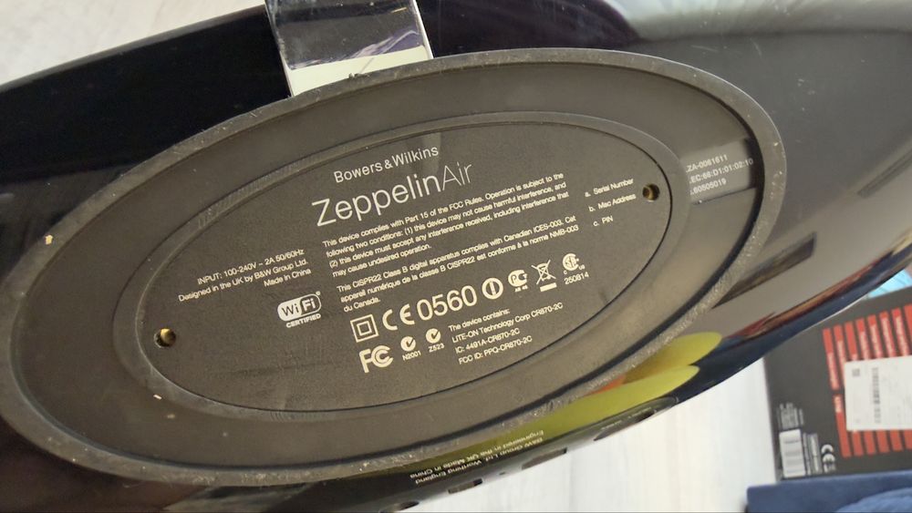 Bowers & wilkins zeppelin air boxa activa premium premiate
