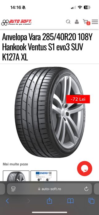 Anvelopa Vara 285/40R20 108Y Hankook