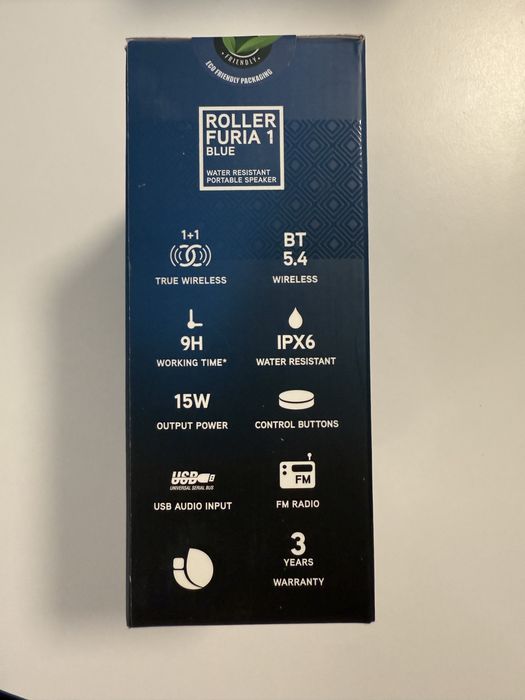 Boxa Portabila bluetooth NGS Roller Furia 1 ,15w, usb , ipx6 - albastru