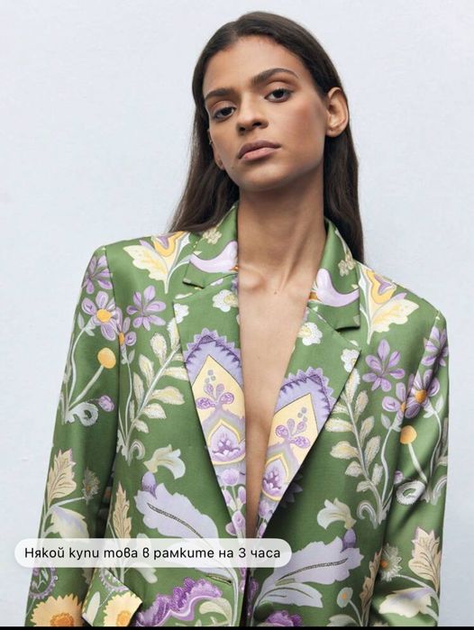 Сатениран дамски костюм, сако и панталон