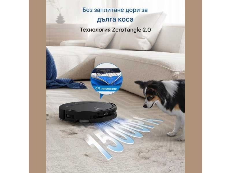 Робот Прахосмукачка ECOVACS DEEBOT T50 PRO Omni - 15000Pa, Черен