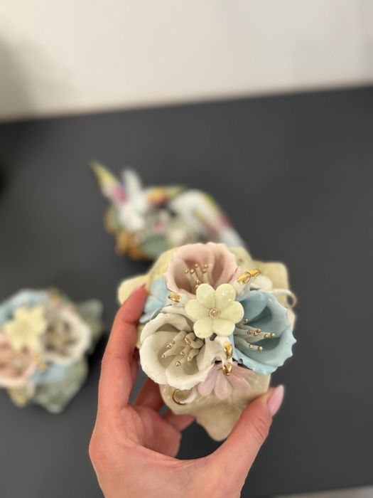 Set 3 bibelouri flori/pasari