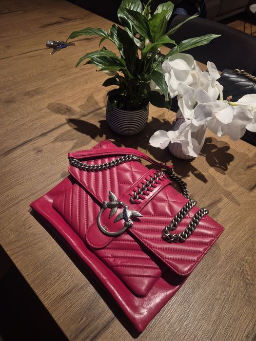 Чанта Pinko 28/21 см. Естествена кожа
