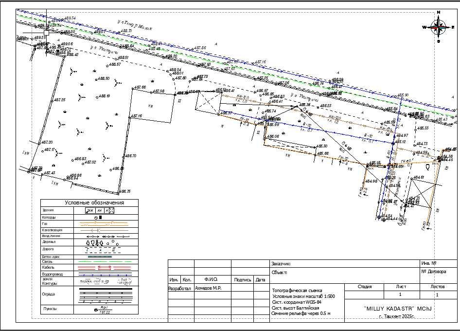 Геодезист. топографическая съемка разбивка осы подсчет участка