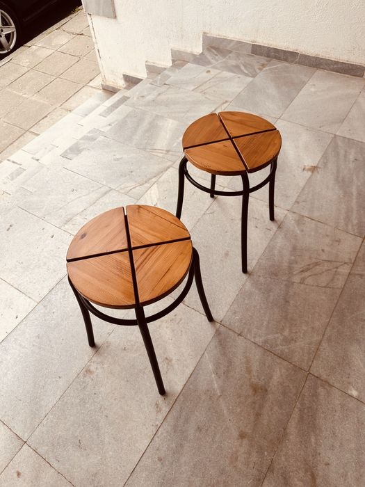 Винтидж датски табуретки / Danish design 70-те – комплект