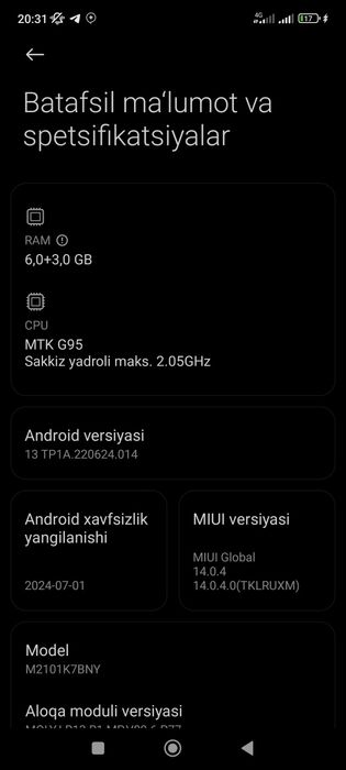 Redmi not 10s 5g