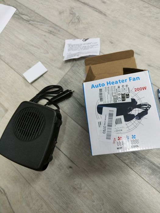 Aerotermă auto 12V – 200W, funcție încălzire și ventilare | Nouă