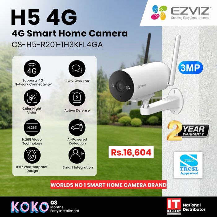Kamera Ezviz CS-H5  (3MP) 4G