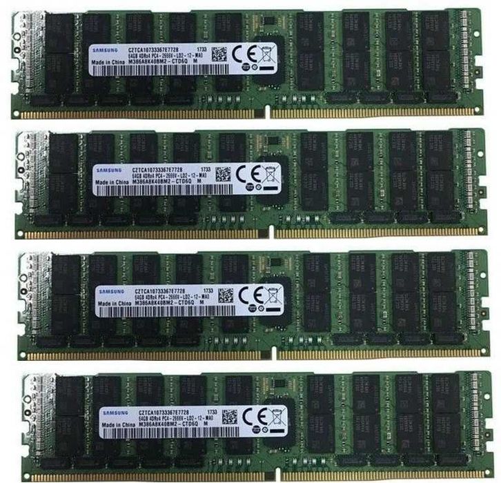 Samsung 64Gb DDR4 ECC LRDIMM RAM 2666MHz
