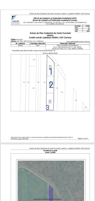 OCAZIE teren intravilan