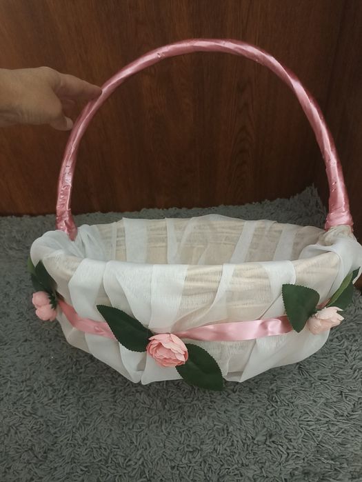 Украсена кошница за кръщене