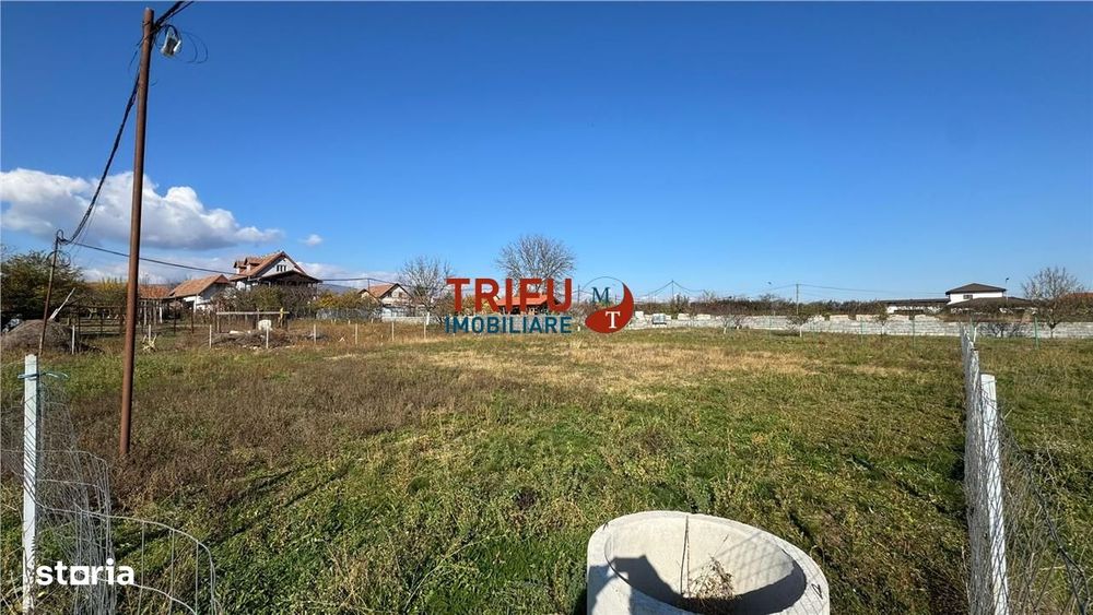 Teren de vânzare 1067 mp în Partoș