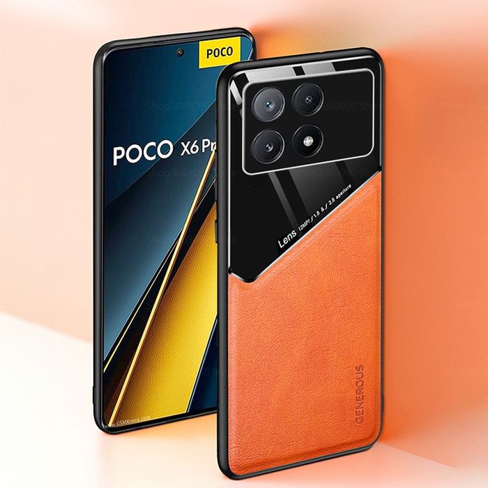 Xiaomi Poco X6 Pro 5G / X6 / M6 Pro / GENEROUS Кожен кейс с магнит