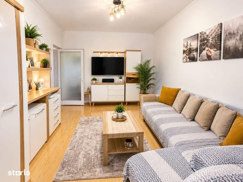 3 camere Barbu Văcărescu | 62 mp | Mobilat | Boxă 15 mp