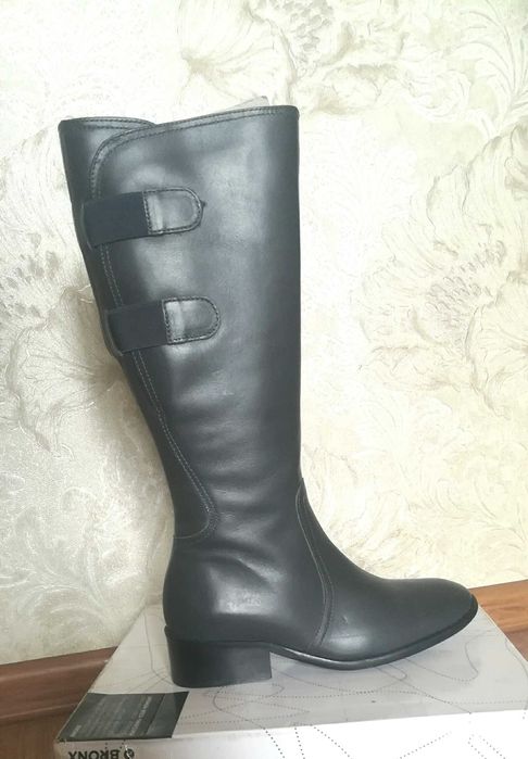 Сапоги из кожи,  осенние