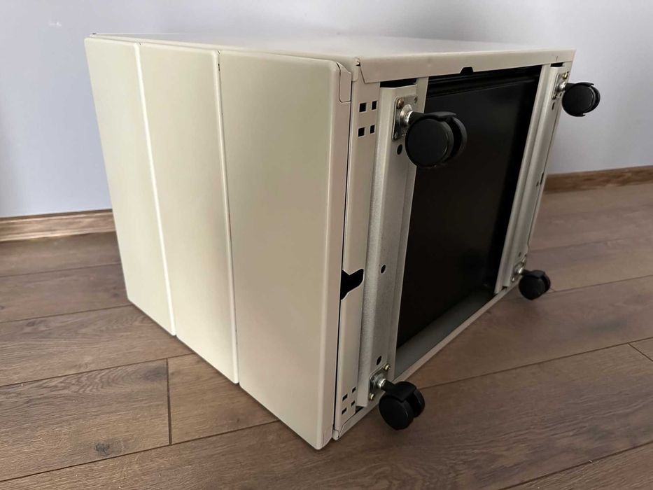 dulap mic cu roti metalic rollbox Steelcase 3 sertare birou casetiera