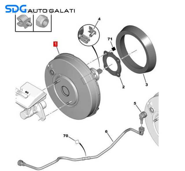Tulumba Vacuum Vacum cu Pompa Servofrana Servo Frana Peugeot 3008 2009 - 2016 Cod 9682650980 [C6158]