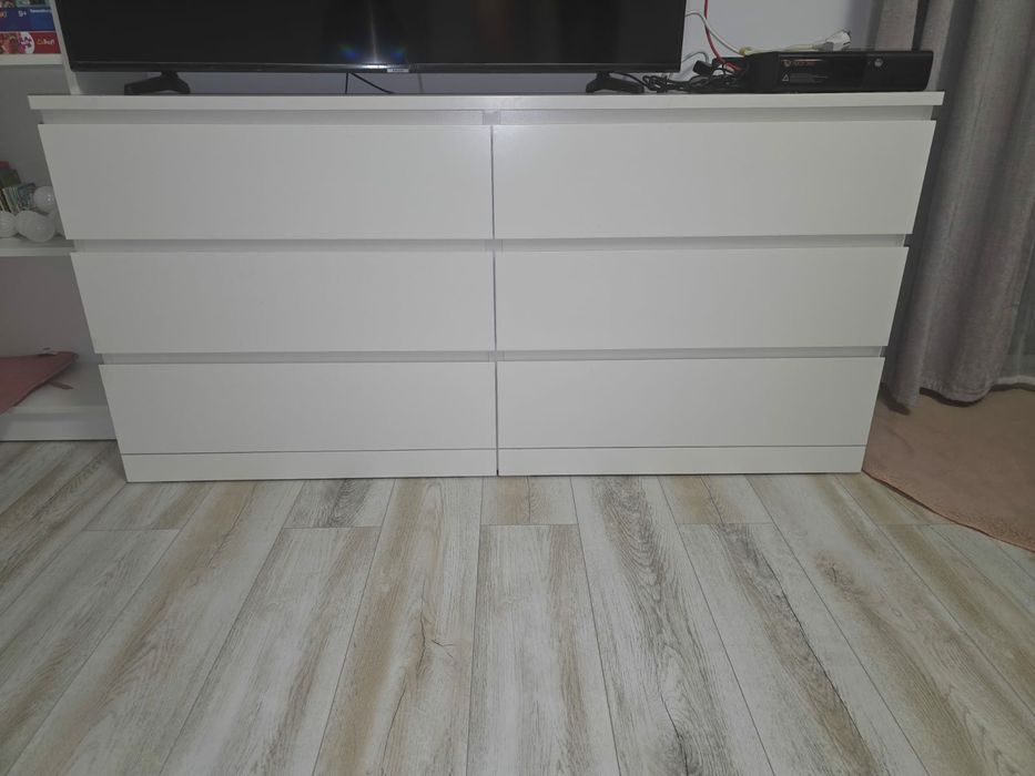Comoda 6 sertare alb 160×78cm Ikea
