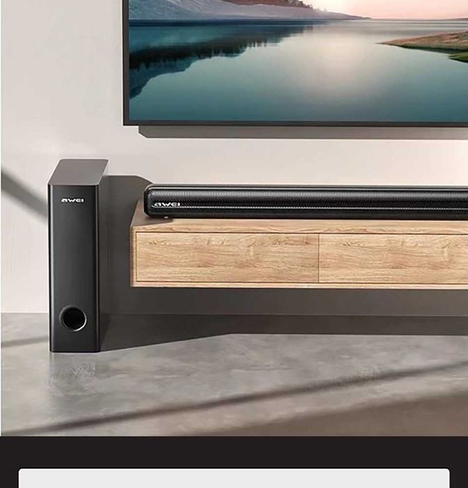 Awei Y520 100w Саундбар с сабвуфером – создаёт эффект кинотеатра. Дост