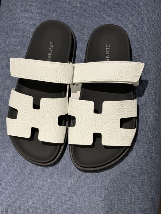 Papuci Hermes piele