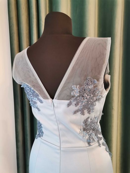 Rochie satin bleo