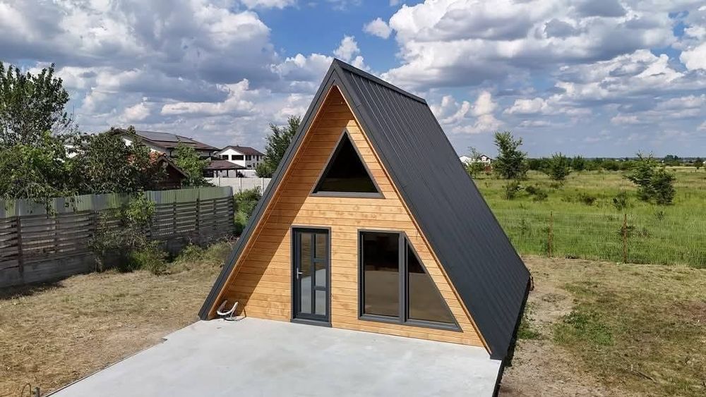 Vand case modulare A-frame 8 x 7m