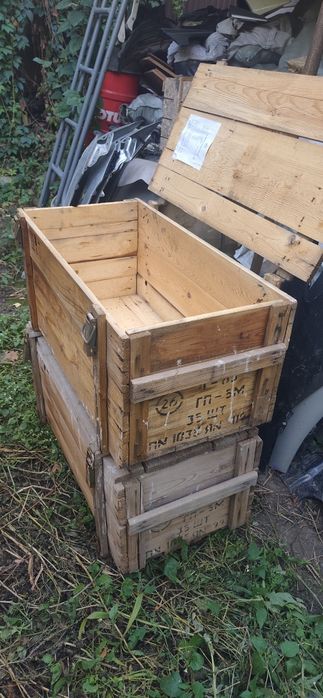 Ящик деревянный от противогазов
