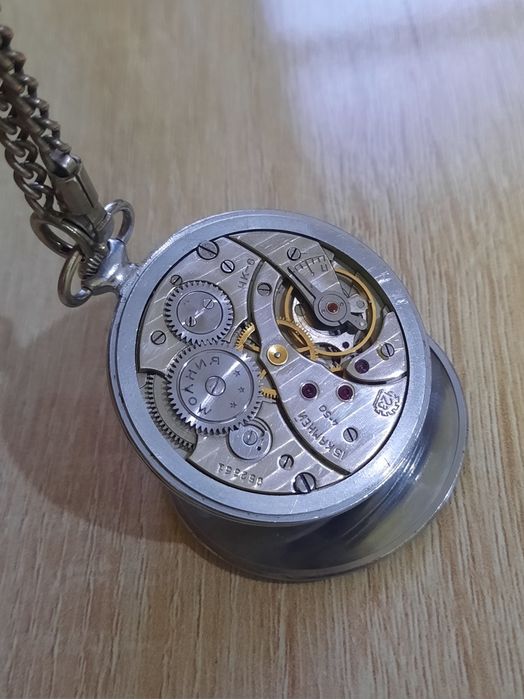 Редкие карманные часы ЧК-6 1950г.