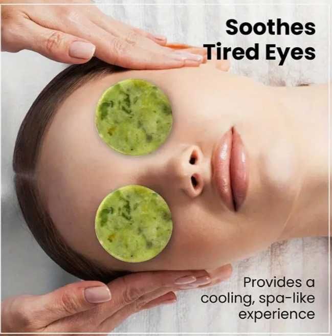 Гребен за коса от естествен нефрит или Камъни за очи