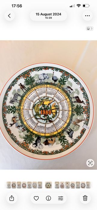 Календарни чинии Wedgwood