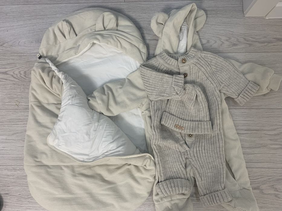 зимний конверт с комбинезоном