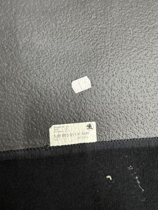 Оригинальные ворсовые ковры Шкода Рапид