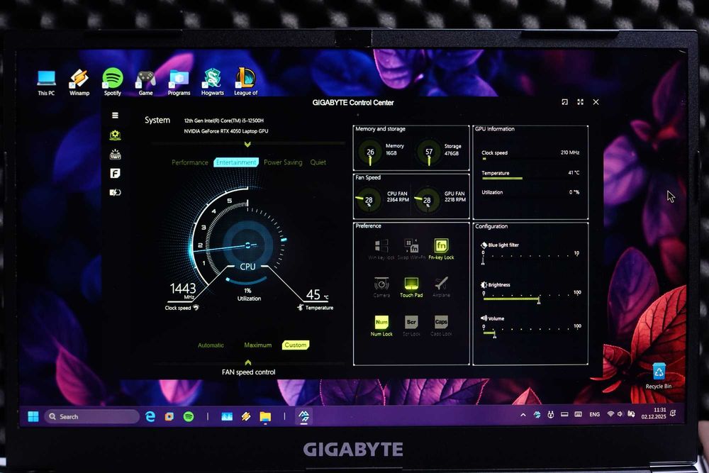 Laptop Gaming Gigabyte G5 MF i5-12500/RTX4050/16GB RAM